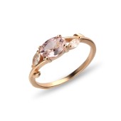 Inel argint placat cu aur roz cu pietre DiAmanti AR18076PY-AS